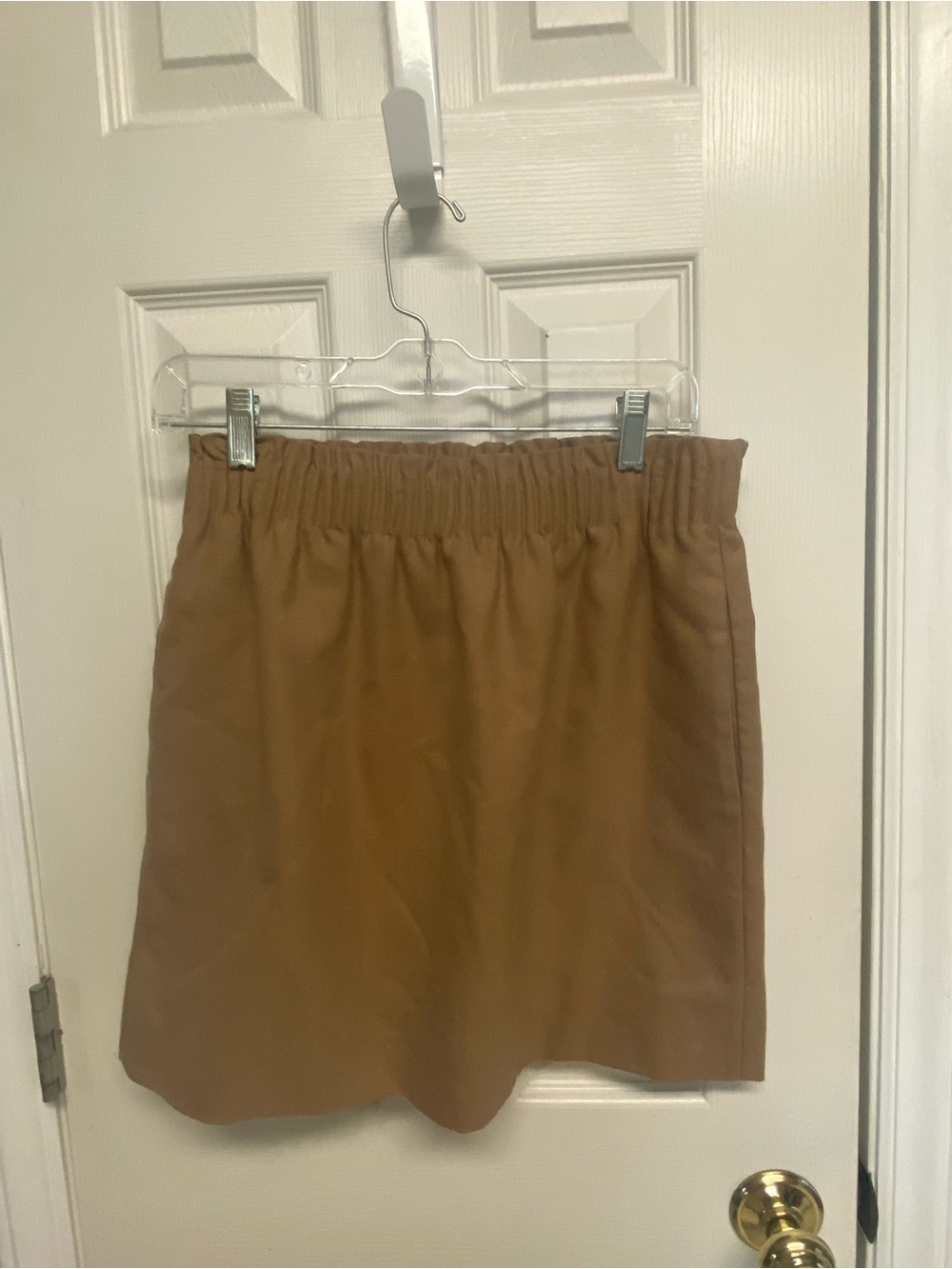 Jcrew -Women’s Casual Elastic-Waist Brown Skirt